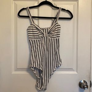 Papaya, Bodysuit, White, Size XS
